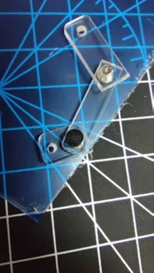 Assembled leg-linkage prototype.