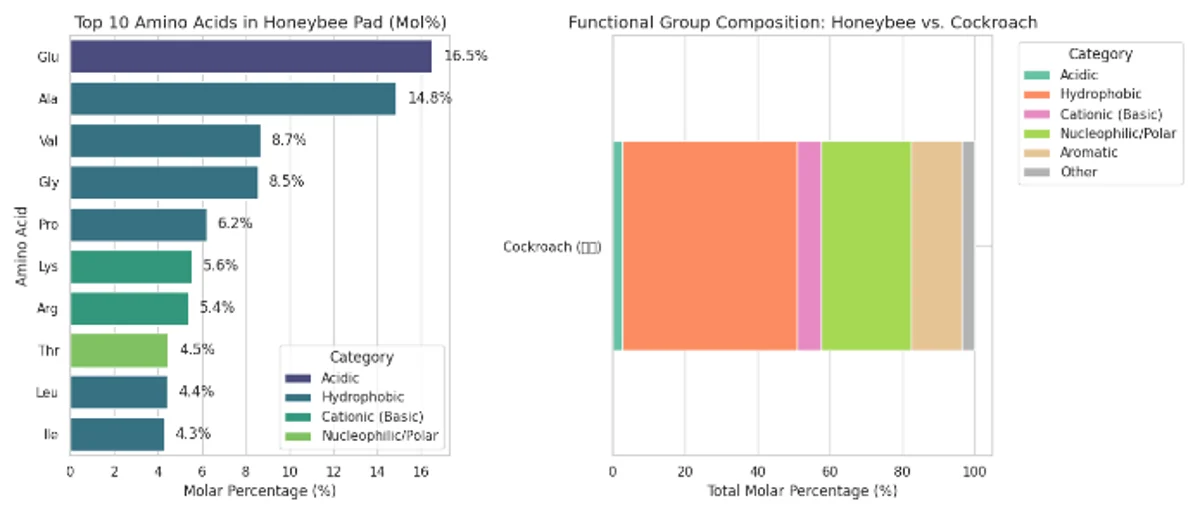 Amino-acid composition plots included in the interface-chemistry study.
