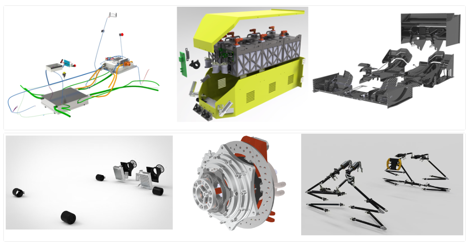 Subsystem designs, structural analysis and manufactured components.